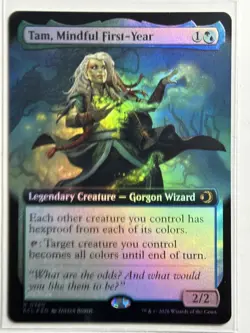 Tam, Mindful First-Year Lorwyn Eclipsed 245 Foil MTG Card NM - Image 1