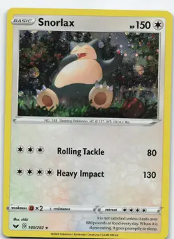 Snorlax - (Cosmos Holo) 140/202 Blister Exclusives Promo Holo MP Pokemon TCG - Image 1