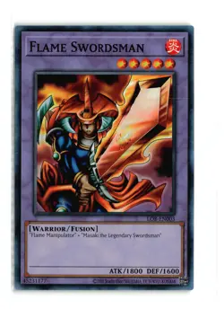 FLAME SWORDSMAN LOB-EN003 Super Rare Yugioh TCG NM - Image 1