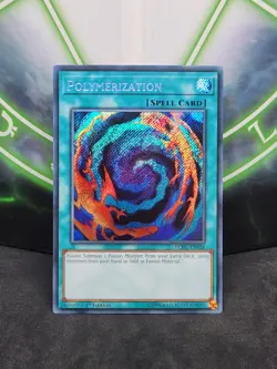 Yugioh Polymerization LCKC-EN026 Secret Rare 1st Edition NM - Image 1