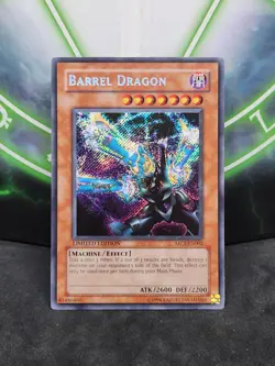 Yugioh Barrel Dragon MC1-EN002 Secret Rare LP - Image 1