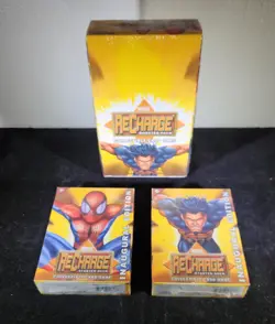 Marvel Recharge Collectible Card Game - Sealed Booster Box + 2 Starter Decks - Image 1