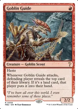 Goblin Guide 1x MtG Mystery Booster 2 White Border MB2 SP/NM - Image 1