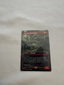 MAGIC THE GATHERING JURASSIC WORLD (REX) HUNTING VELOCIRAPTOR #4 RARE - Image 1
