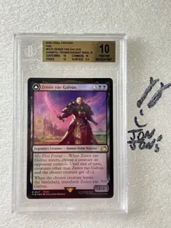 BGS 10 PRISTINE Zenos yae Galvus Foil - FIN 0127 Graded Commander MTG - Image 1