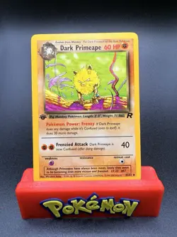 Pokemon TCG - DARK PRIMEAPE - 1ST EDITION - 43/82 - TEAM ROCKET (2000) - LP/NM - Image 1