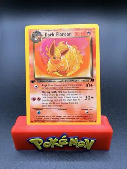 Pokemon Card Dark Flareon 35/82 1st Edition Team Rocket WOTC LP - Image 1