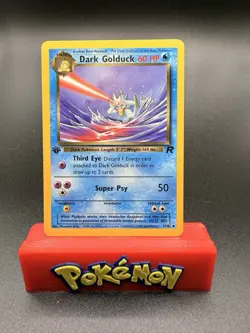 Pokemon TCG Dark Golduck Team Rocket 37/82 Regular 1st Edition NM - Image 1