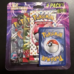 Pokemon TCG Lightning Set 4 Packs + 1 Bonus Card New Sealed Forbidden Light 151 - Image 1