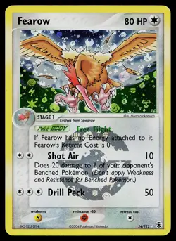 Pokemon Card - Fearow FireRed & LeafGreen 24/112 Rare Reverse Holo - Image 1