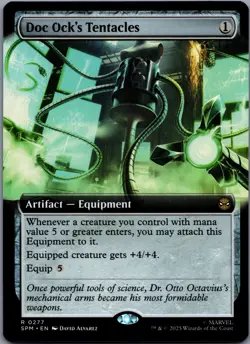 Doc Ock's Tentacles 277 MTG Marvel's Spider-Man Rare Extended Art NM - Image 1