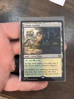 Temple Garden MTG Lorwyn Eclipsed Shock Land Rare Regular #268 NEAR MINT - Image 1