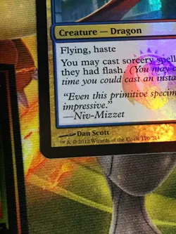 C6719 MTG MAGIC RETURN TO RAVNICA HYPERSONIC DRAGON #170 FOIL MP RARE - Image 4