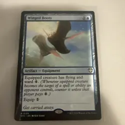 1x Winged Boots - Commander: Outlaws of Thunder Junction - MTG - NM - Image 1