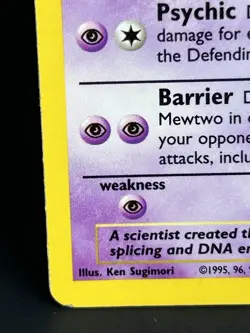 Pokemon TCG Mewtwo Base Set 10/102 Holo Rare 1999 WoTC - LP/MP - Image 4
