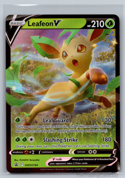 Leafeon V SWSH194 Sword & Shield Black Star Promo Pokemon TCG NM - Image 1