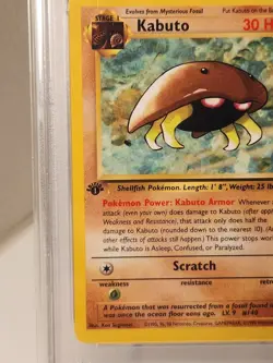 Pokemon Fossil Kabuto 1st Edition 50/62 PSA 9 Mint 1999 - Image 2