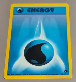 Water Energy # 132/132 Common Gym Challenge 2000 Pokemon EN Mint Vintage - Image 1