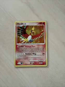 Ho-Oh 10/132 Secret Wonders Holofoil bleed Pokemon 2007 DP - MP TCG - Image 1