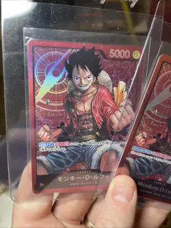 One Piece English Monkey.D.Luffy ST01-001 Leader Foil, Mint English And Japanese - Image 5