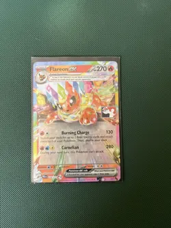 Pokemon Flareon ex 014/131 Play! Pokemon Prize Pack Series 7 Holo Rare Art Card - Image 1