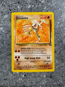 Pokemon TCG Cards Hitmonlee 22/62 Fossil Rare - Image 1