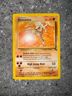 Pokemon TCG Cards Hitmonlee 22/62 Fossil Rare - Image 3