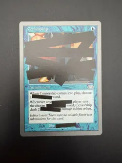 MTG; #15 Censorship; Unglued; Magic the Gathering; LP - Image 2