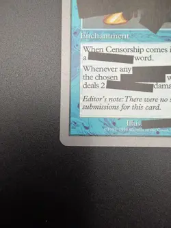 MTG; #15 Censorship; Unglued; Magic the Gathering; LP - Image 5