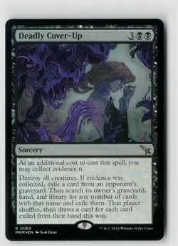MTG MKM Karlov Manor Deadly Cover-Up Foil x1 NM Rare - Image 1