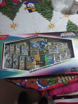 Pokemon Prismatic Evolutions Lucario & Tyranitar ex Premium Collection Brand NEW - Image 1