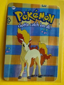 💥 L👀K 💥 PONYTA Pokemon Pocket Monsters Japanese Vending Prism Sticker LP - Image 1