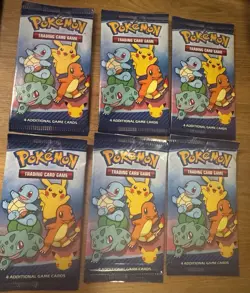 McDonalds 2021 Pokemon 25th Anniversary Promo Factory Sealed Packs - Image 1