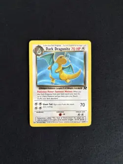 Pokemon TCG Dark Dragonite 22/82 Team Rocket Unlimited Regular Rare WOTC - Image 1