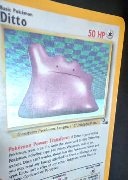 Pokemon TCG: Ditto 3/62 Fossil WoTC Holo Rare - Image 3