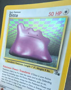 Pokemon TCG: Ditto 3/62 Fossil WoTC Holo Rare - Image 4