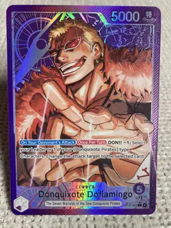 2025 One Piece -#OP14-060- Donquixote Doflamingo - The Azure Sea’s Seven - Image 2