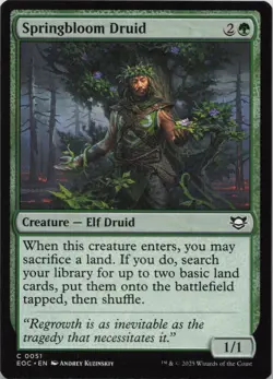 Springbloom Druid C Commander: Edge of Eternities 51 NM MTG - Image 1