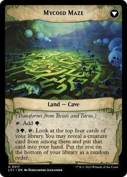 Twists and Turns // Mycoid Maze [The Lost Caverns of Ixalan] Foil Near Mint - Image 2