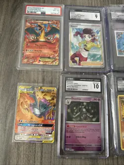 Pokemon Graded Lot Of 7 Japanese & English PSA CGC Slabs And Tag Team,Charizard - Image 2