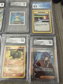 Pokemon Graded Lot Of 7 Japanese & English PSA CGC Slabs And Tag Team,Charizard - Image 3