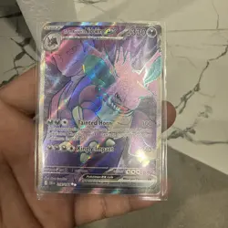 Team Rockets Nidoking EX 216/182 Destined Rivals Ultra Rare Full Art Pokemon NM - Image 1