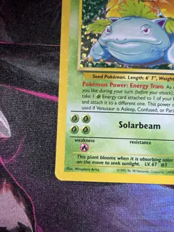 Pokemon TCG Venusaur 015/102 Base Set 25th Anniversary celebrations Holo Rare - Image 3
