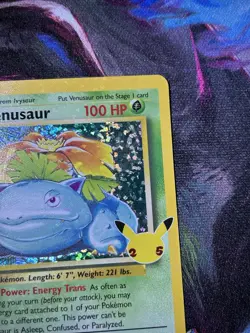 Pokemon TCG Venusaur 015/102 Base Set 25th Anniversary celebrations Holo Rare - Image 5