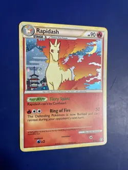 Rapidash 8/102 Holo Rare HGSS Triumphant Pokemon NM/MINT SWIRL 💫 - Image 2