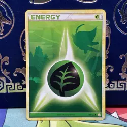 Grass Celebi Energy 115/123 - HGSS - Pokemon Card - LP + - Image 1