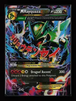 M Rayquaza EX 61/108 Ultra Rare Holo XY - Roaring Skies Pokemon Card - Image 1