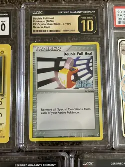 5 Graded Mint 10 Pokemon Cards Lot Psa Cgc Magnemite Trainers And More - Image 3
