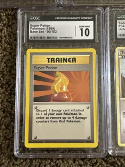 5 Graded Mint 10 Pokemon Cards Lot Psa Cgc Magnemite Trainers And More - Image 5