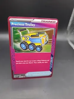 Pokemon TCG Surging Sparks Precious Trolley 185/191 ACE Spec Trainer Card - Image 2